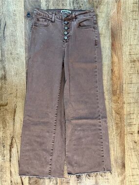 BAYEAS High Rise Wide Leg Denim Jeans - Cappuccino
